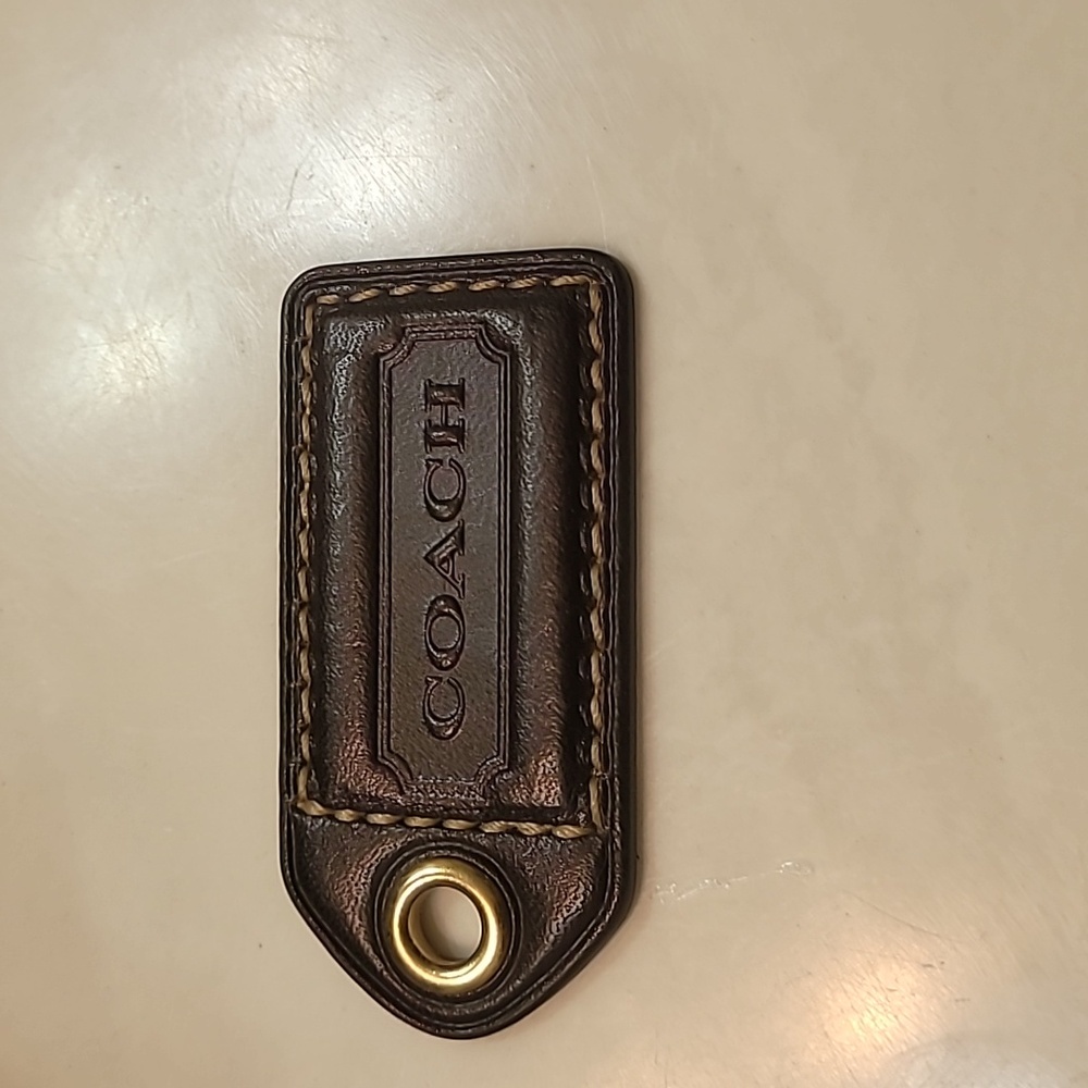 Coach Leather Tag